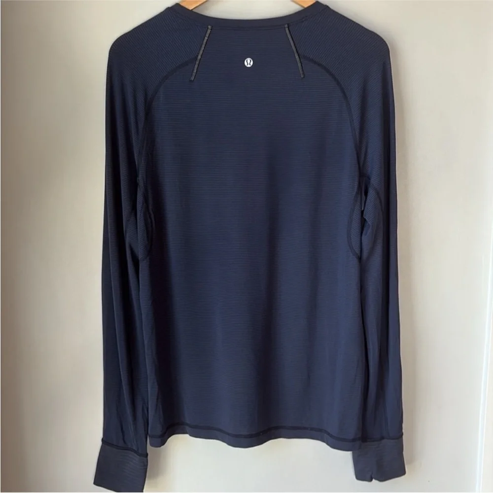 Lululemon Mens Blue Long Sleeve Shirt - Picture 4 of 7